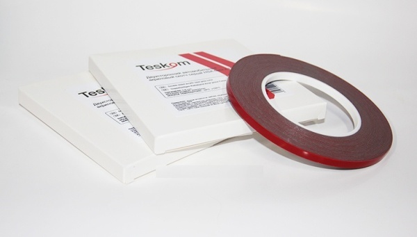 TESKOM / Двухсторон. скотч HSA акриловый 6мм*5м, толщ.1,1,черный ТЕС320410605 (10шт.)